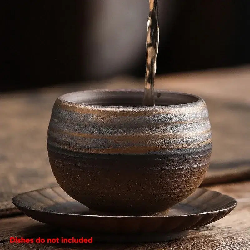 Porcelain Brown Gray Cup