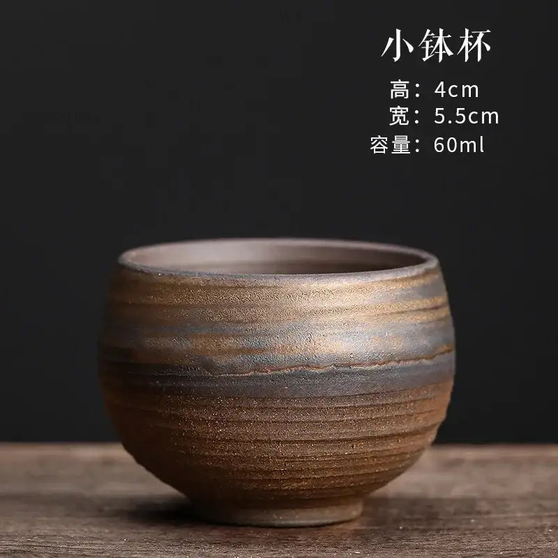 Porcelain Brown Gray Cup
