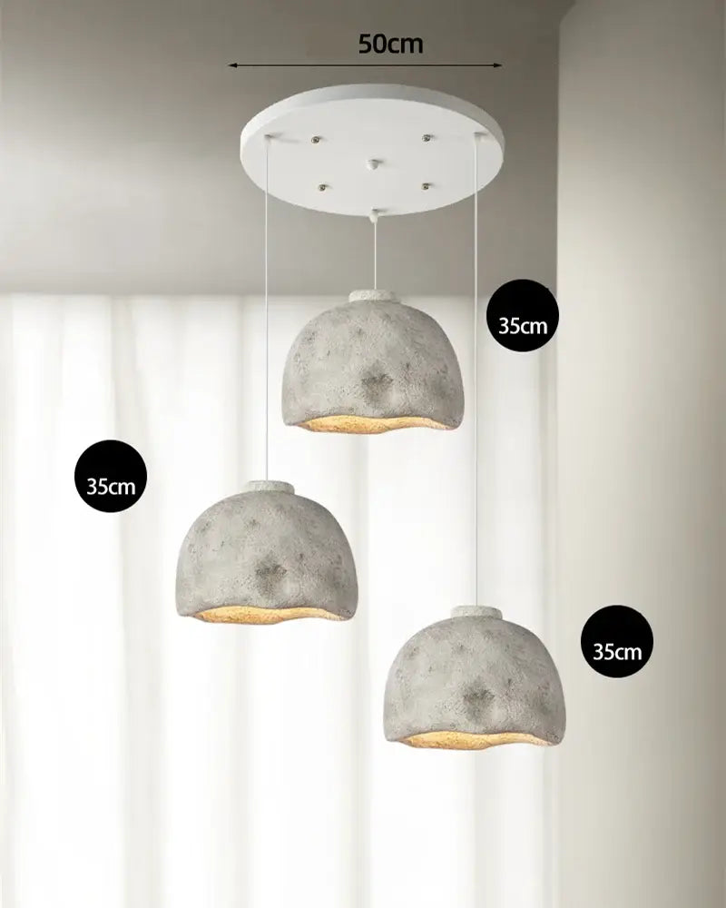 Rustic Concrete Pendant Light