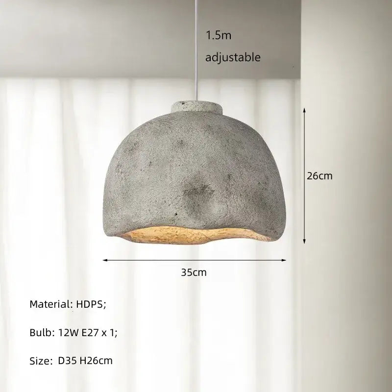 Rustic Concrete Pendant Light