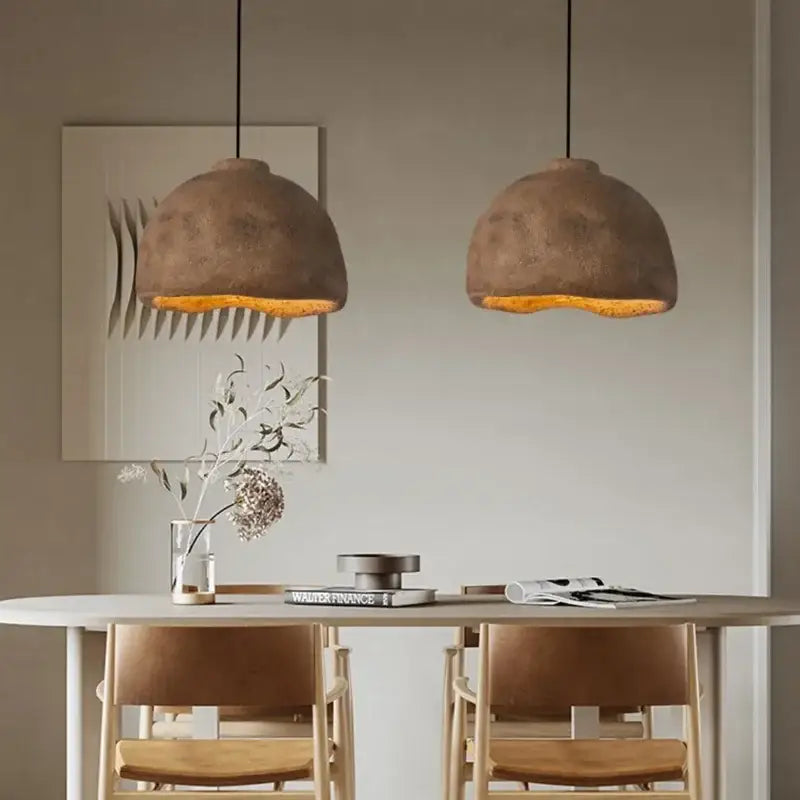 Rustic Concrete Pendant Light