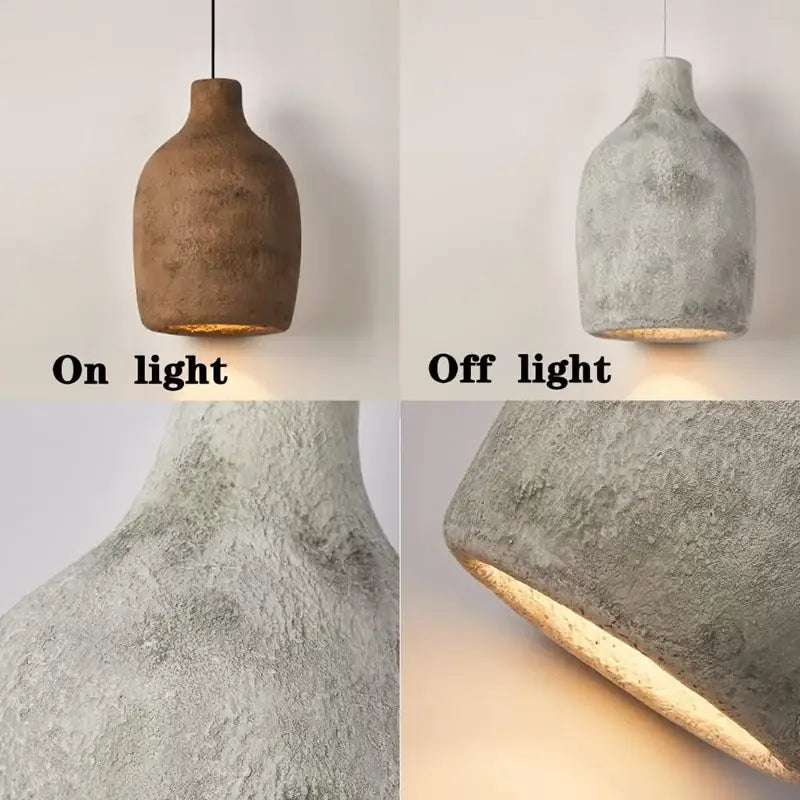 Rustic Concrete Pendant Light