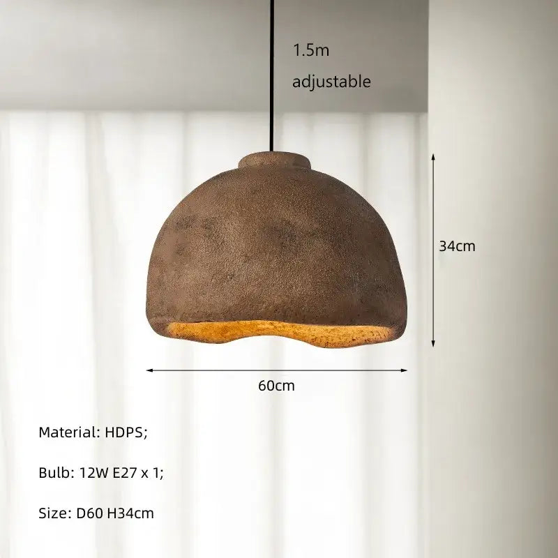 Rustic Concrete Pendant Light
