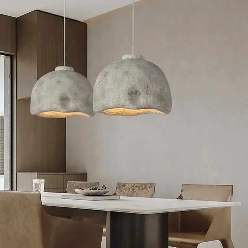 Rustic Concrete Pendant Light