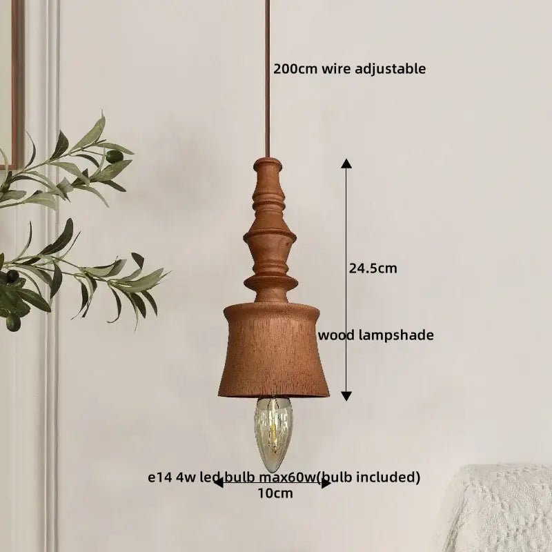 Terracotta Ceramic Pendant Light