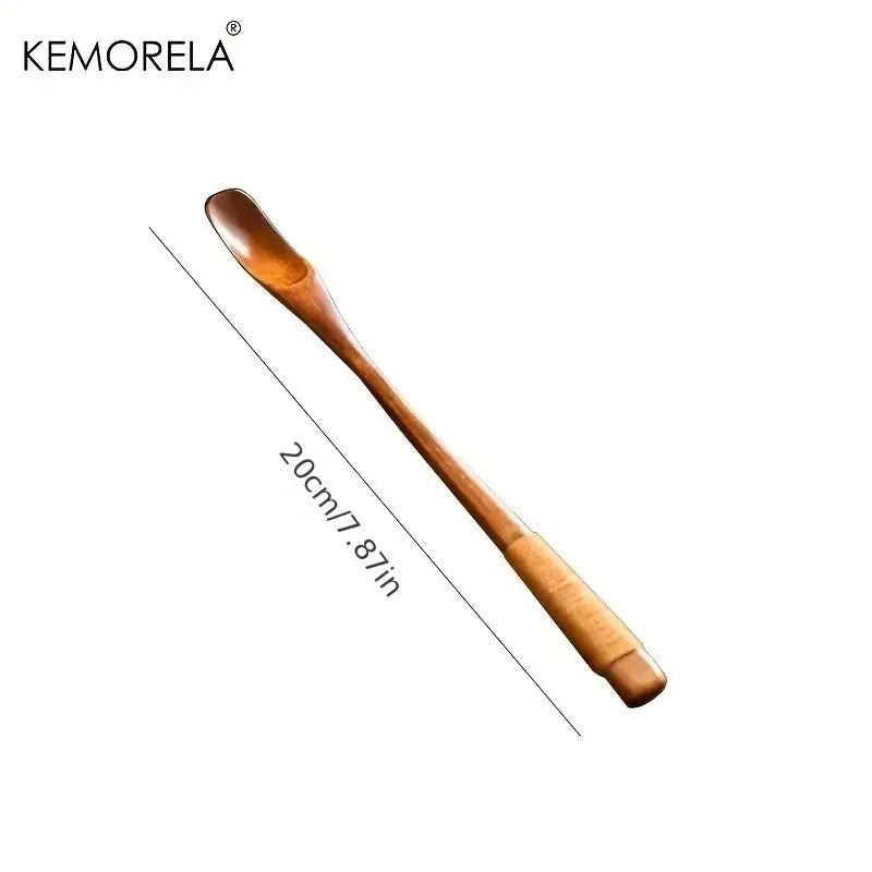 Natural Wood Japanese 4-Piece Spoon Set