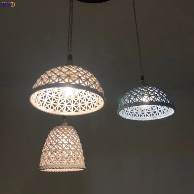 Gray Blue Ceramic Pendant Light