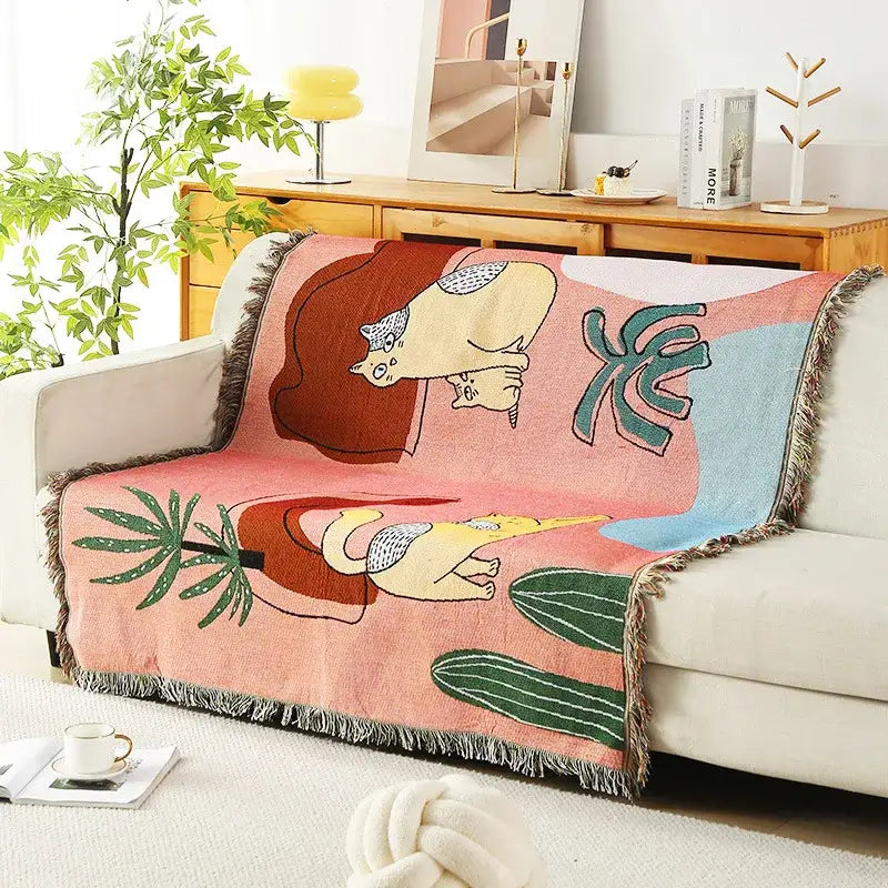 Leopard Print Throw Blanket