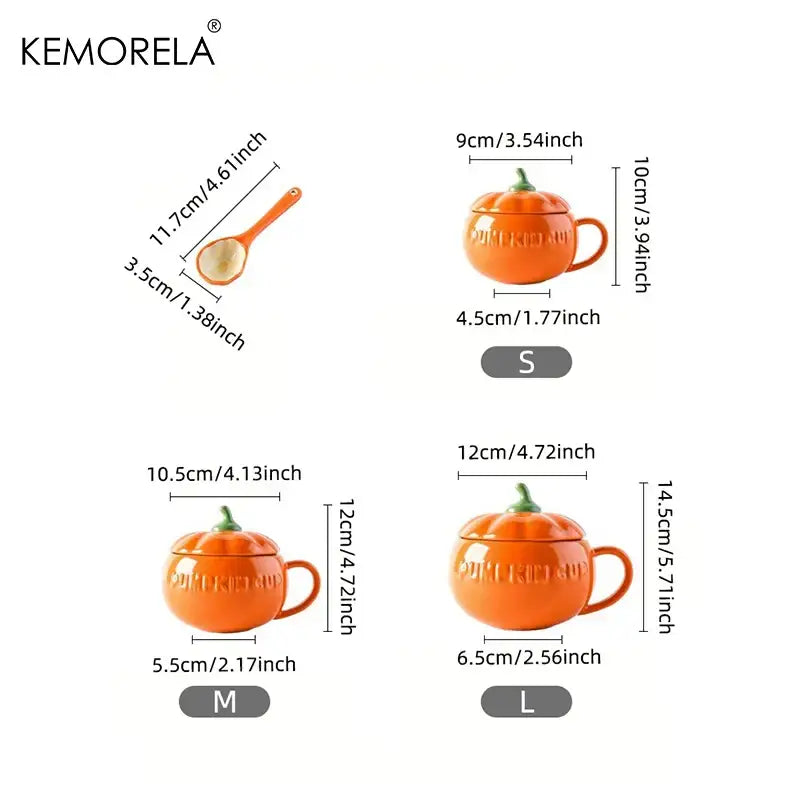 Pumpkin Ceramic Soup Mug