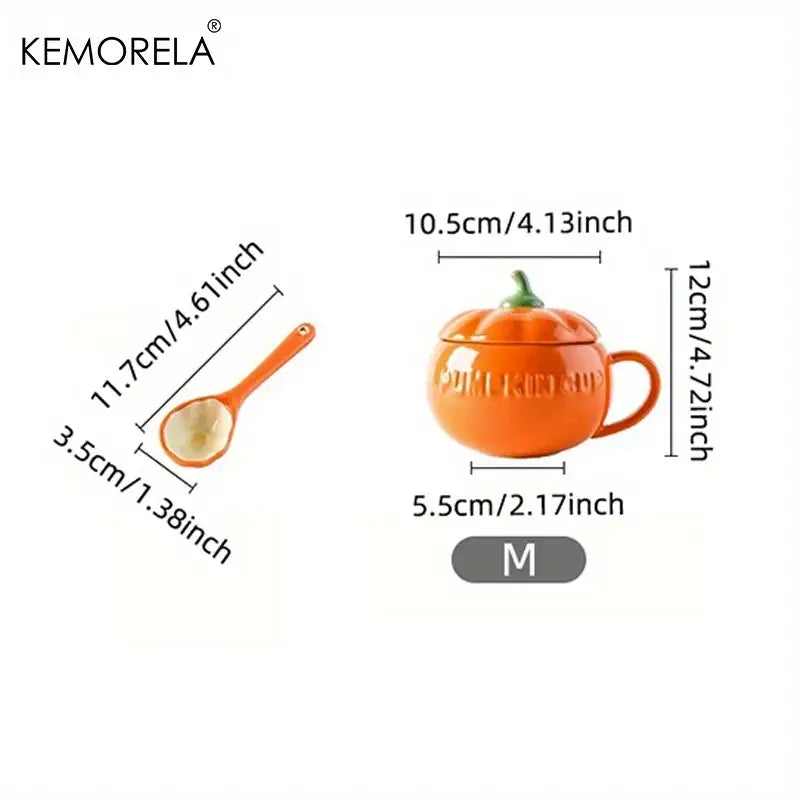 Pumpkin Ceramic Soup Mug