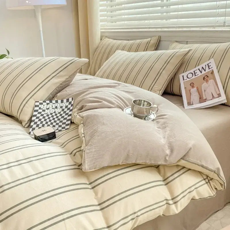 Floral Yarn Bed Sheet Set
