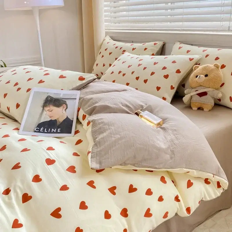 Floral Yarn Bed Sheet Set