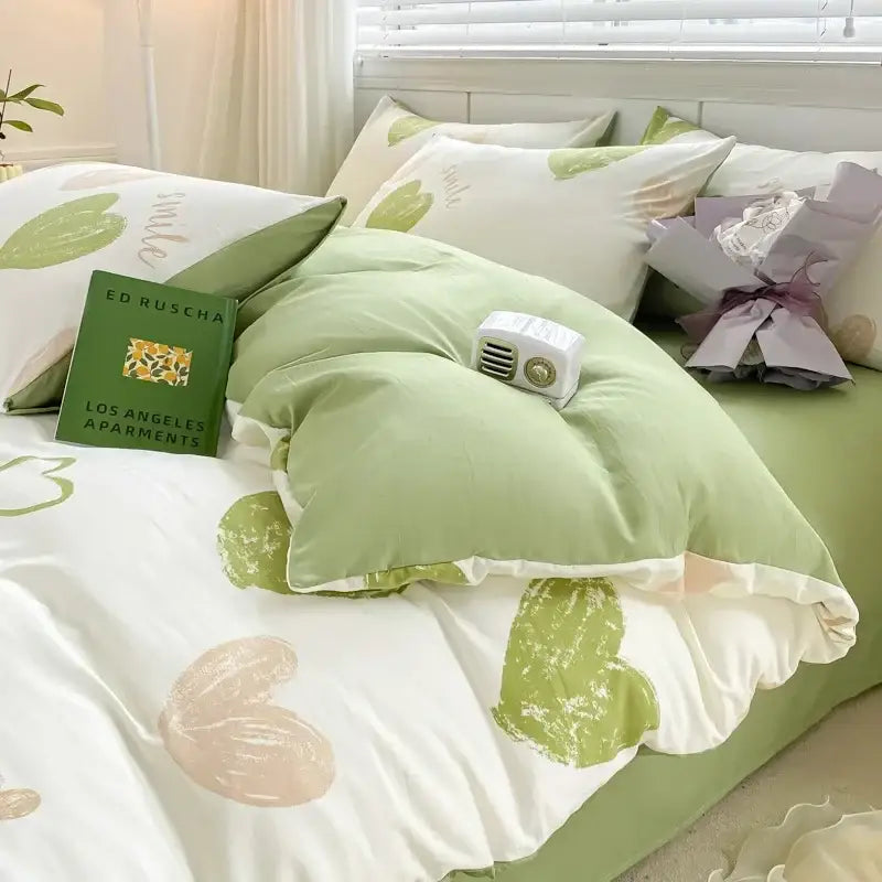 Floral Yarn Bed Sheet Set