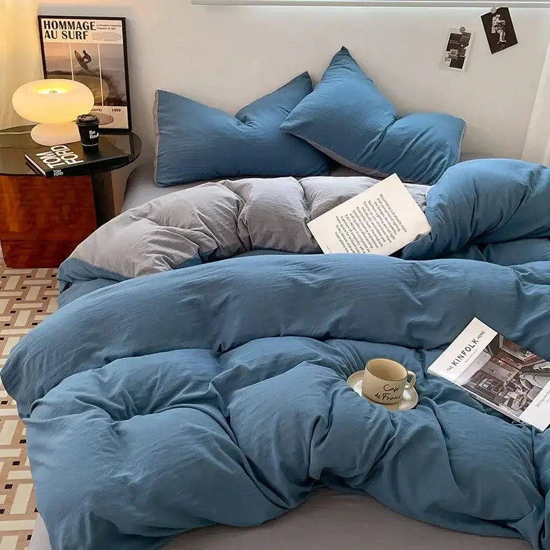 Black Cotton Bedding Set