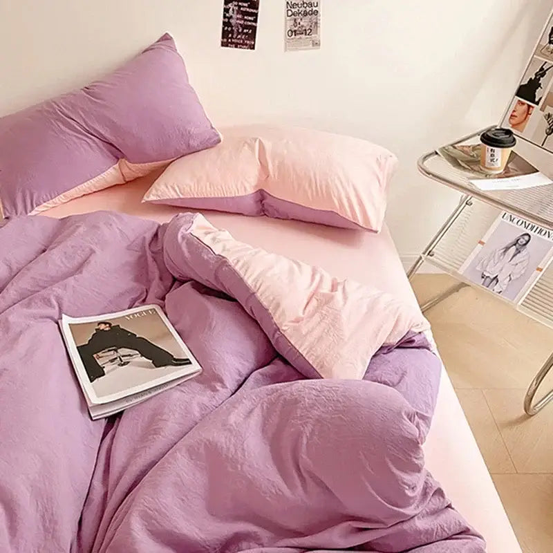 Black Cotton Bedding Set