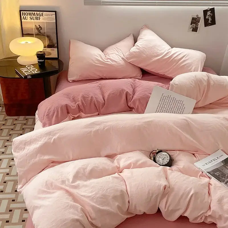 Black Cotton Bedding Set