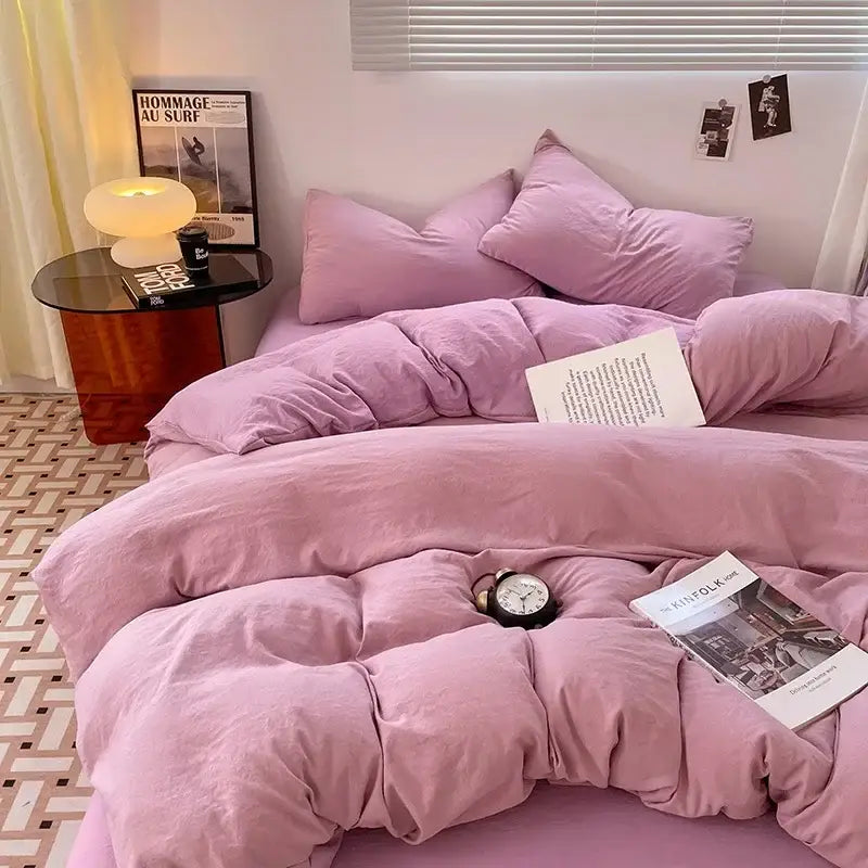 Black Cotton Bedding Set