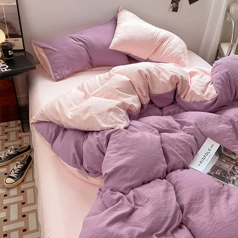 Black Cotton Bedding Set
