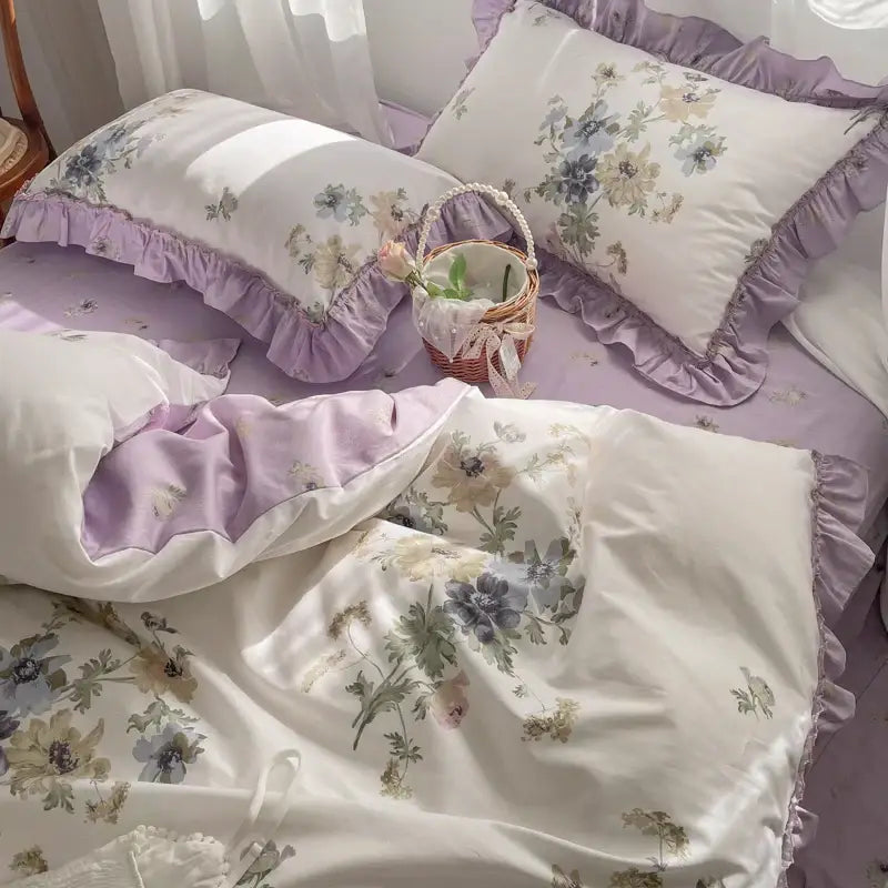 Gardenia Print Bedding Set