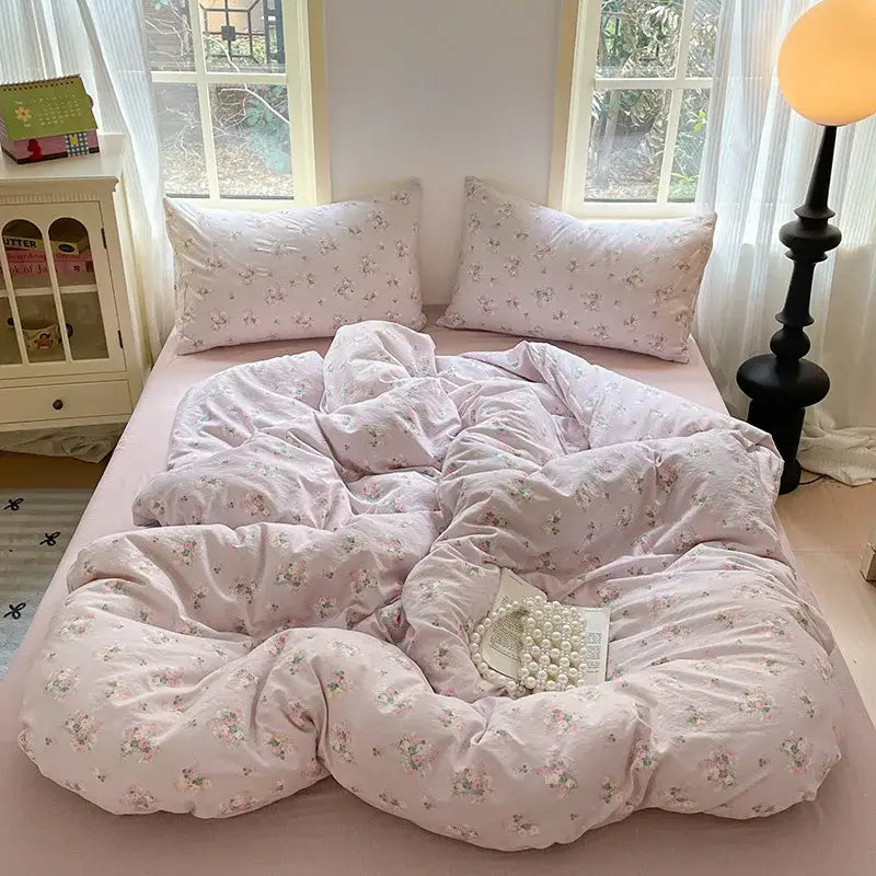 Textured Cotton Quilt Set