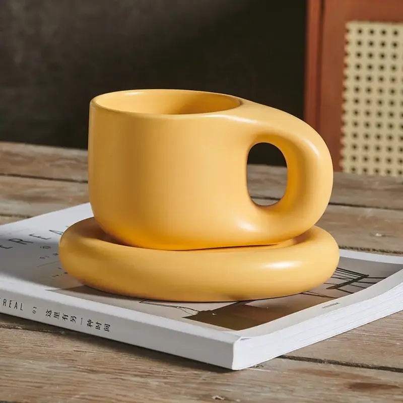 Lavender Ceramic Mug Set