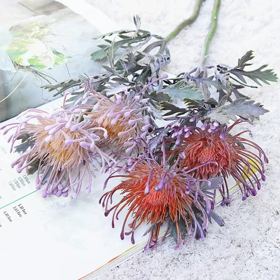 Orange Artificial Floral Branch