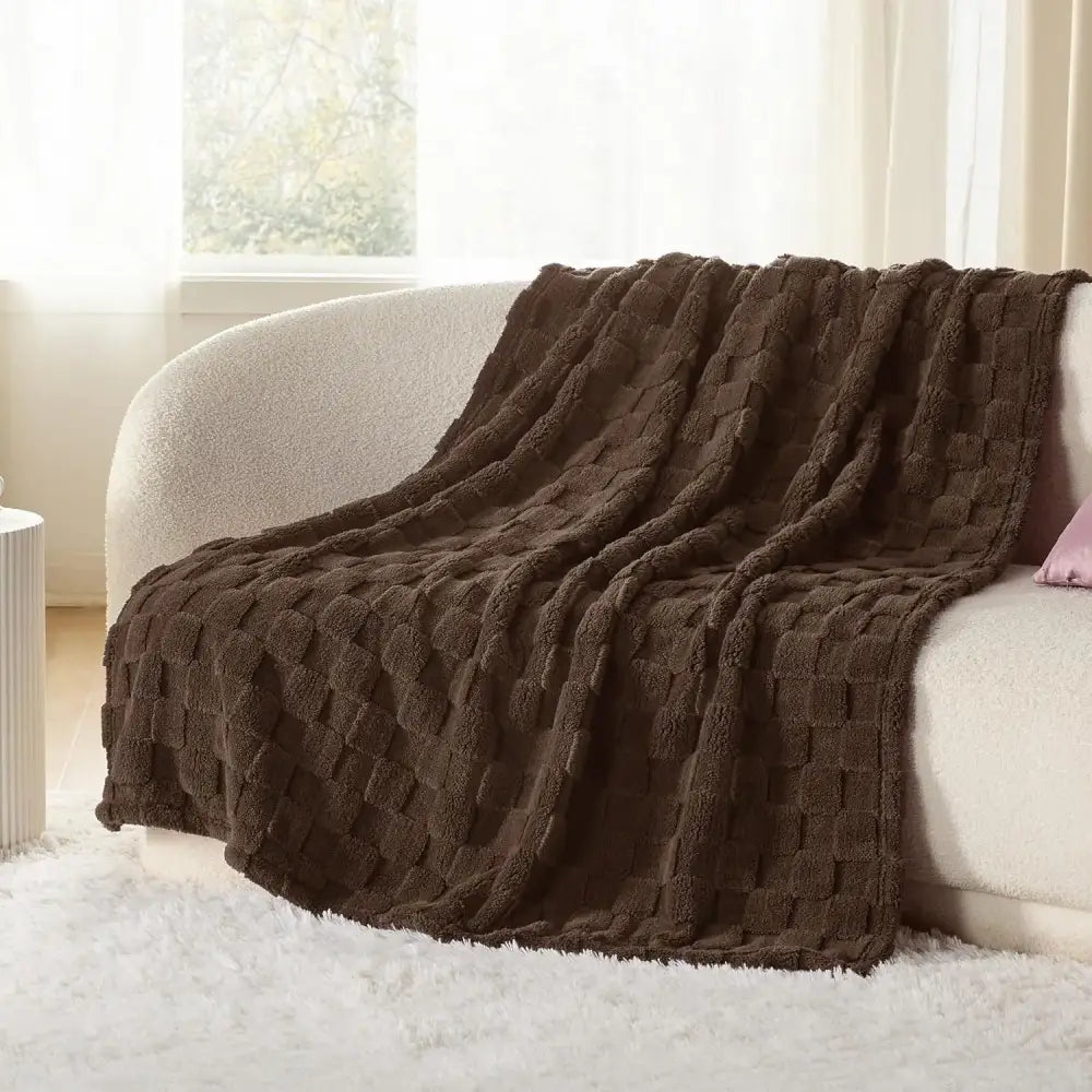Lavender Plush Throw Blanket