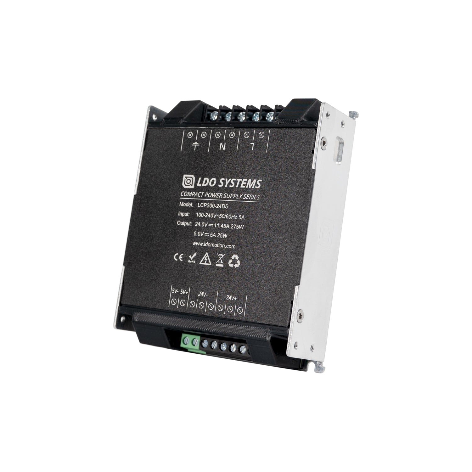 LDO LCP300-24D5 300W 24V and 5V Compact Power Supply (PSU)