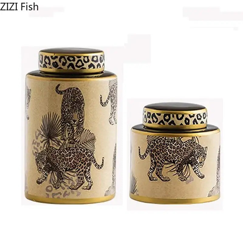 Cream Ceramic Storage Jar