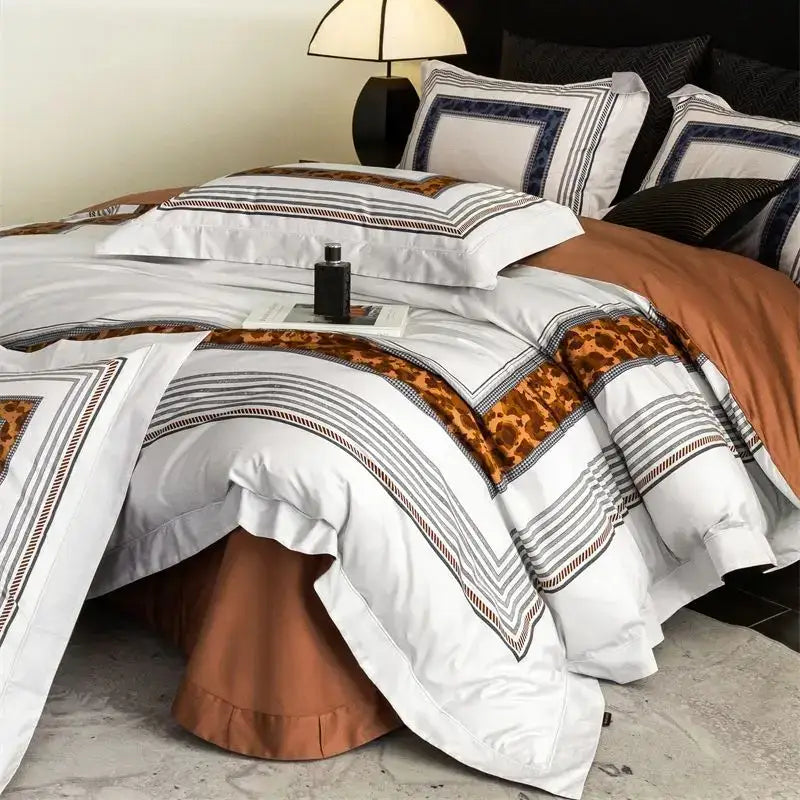 Egyptian Cotton Leopard Bedding