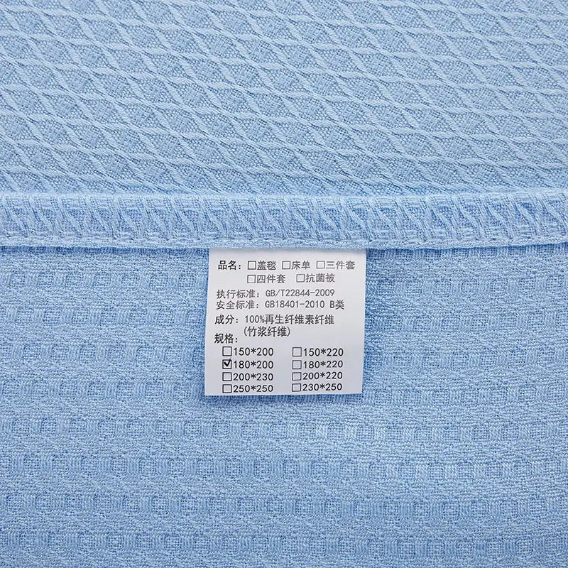 Blue Bamboo Summer Quilt