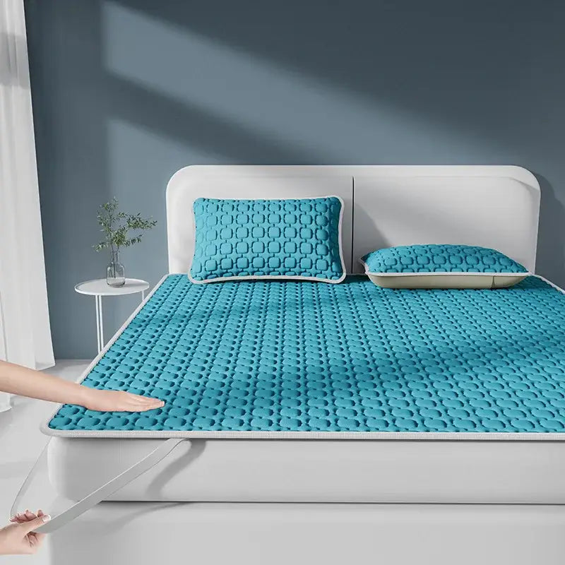Blue Beige Cooling Latex Pad