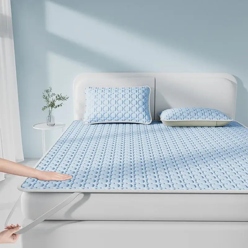 Blue Beige Cooling Latex Pad