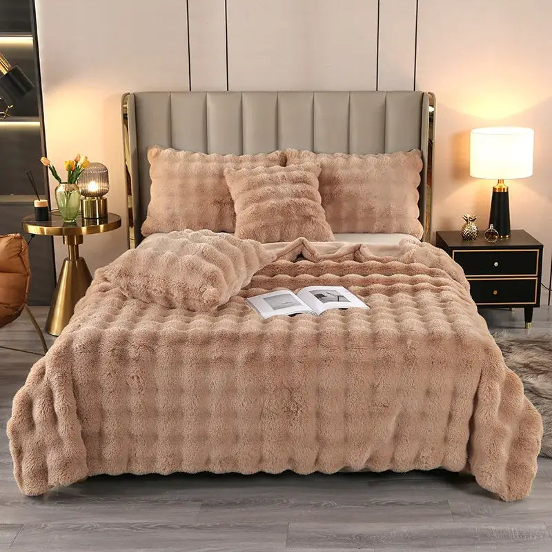 Blue Velvet Throw Blanket