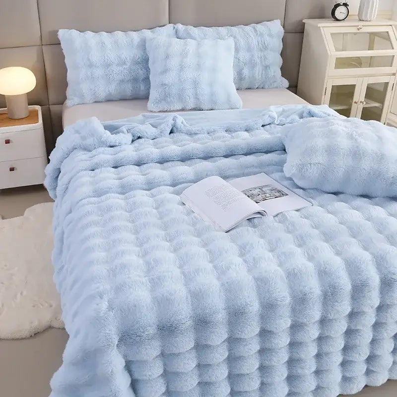 Blue Velvet Throw Blanket
