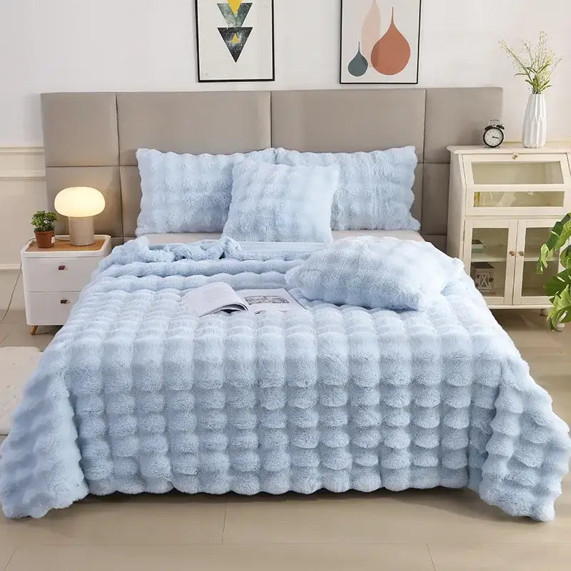 Blue Velvet Throw Blanket