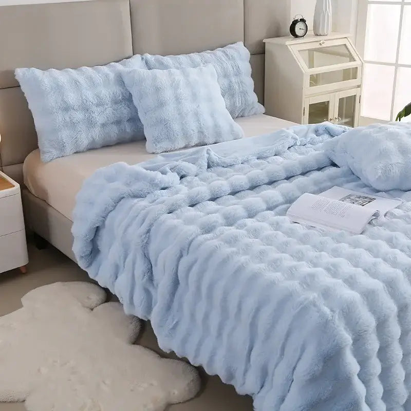 Blue Velvet Throw Blanket