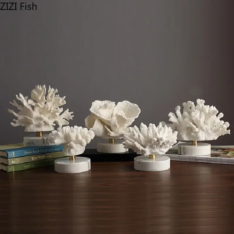 Blue Coral Sculpture Decor