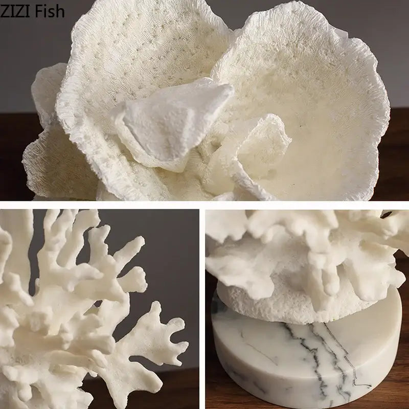 Blue Coral Sculpture Decor