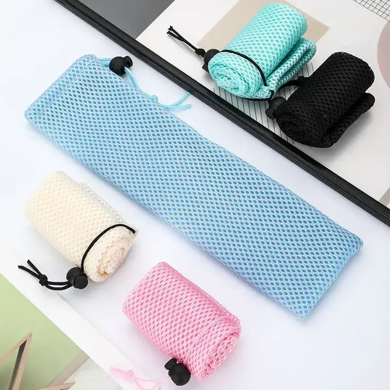Blue Mesh Cutlery Case