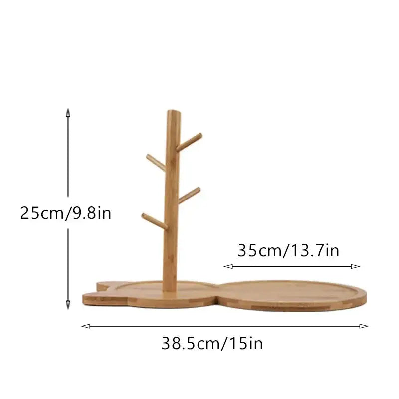 Brown Wooden Key Rack