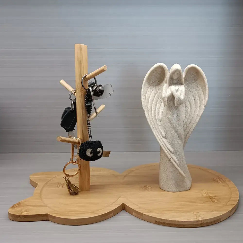 Brown Wooden Key Rack