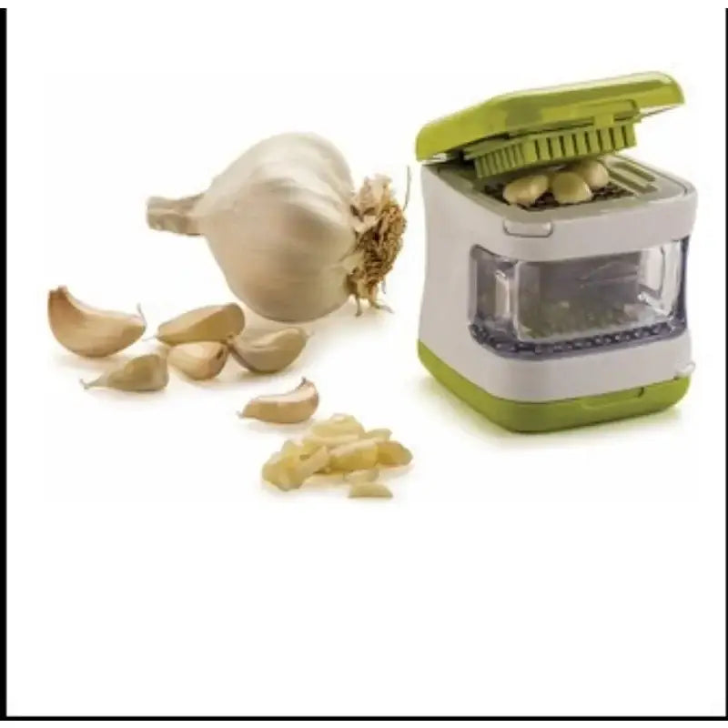 Green White Garlic Press