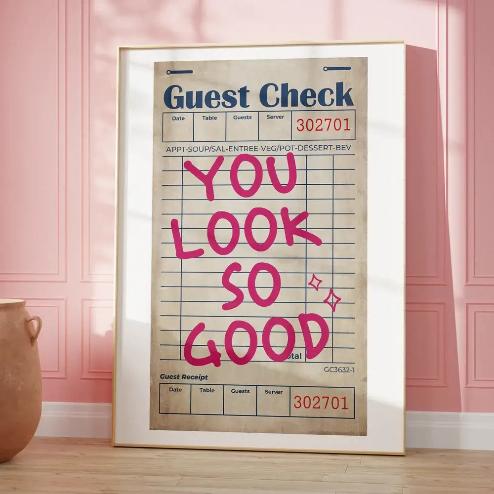 Pink Orange Quote Poster