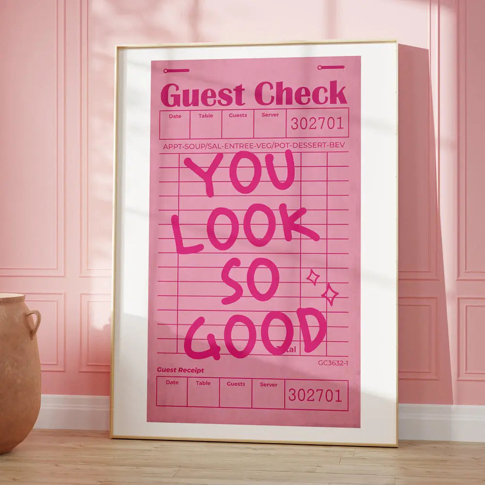 Pink Orange Quote Poster