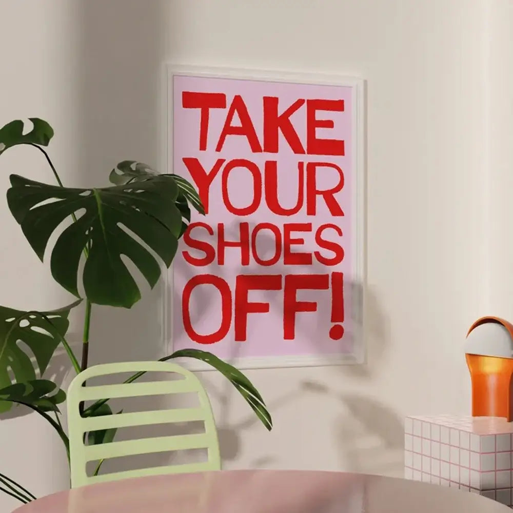 Pink Orange Quote Poster