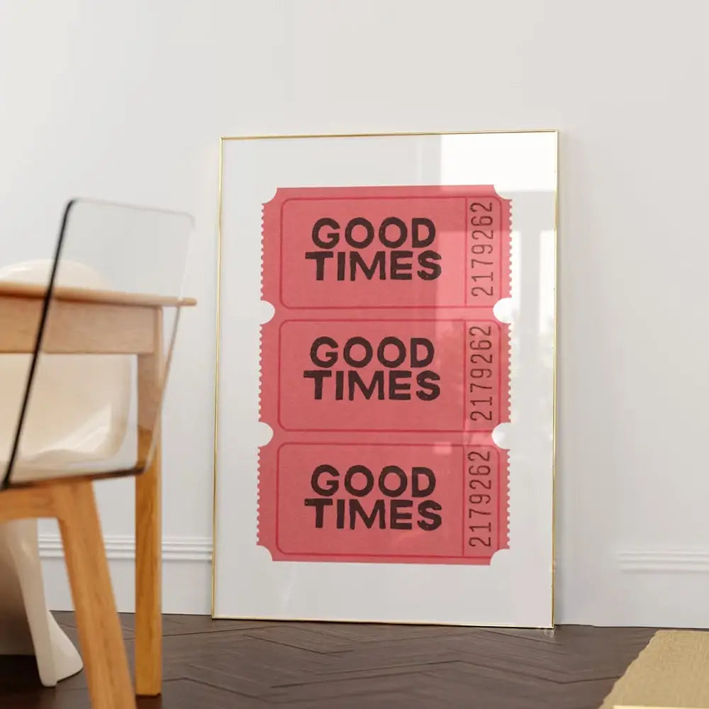 Pink Orange Quote Poster