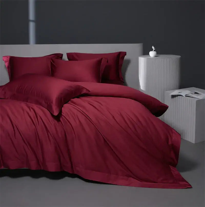 Burgundy Egyptian Cotton Bedding