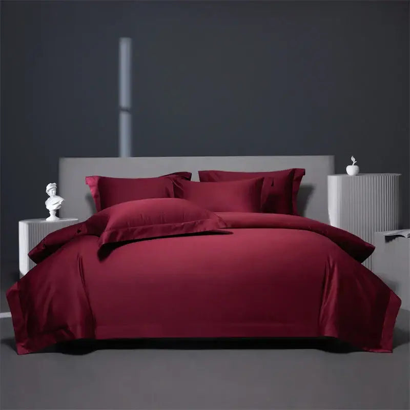 Burgundy Egyptian Cotton Bedding