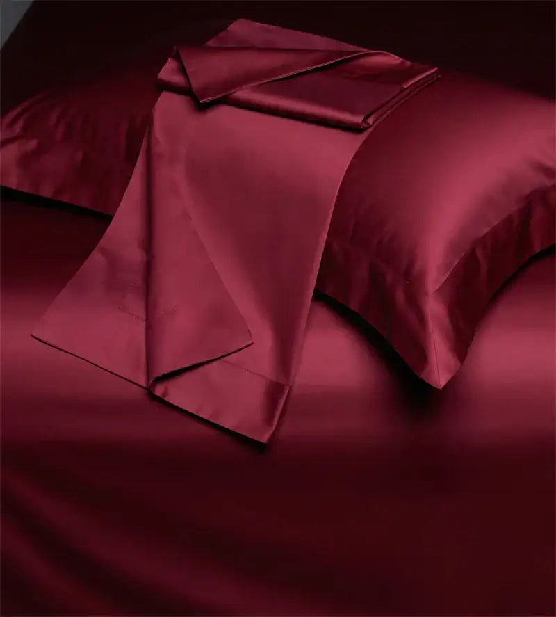 Burgundy Egyptian Cotton Bedding